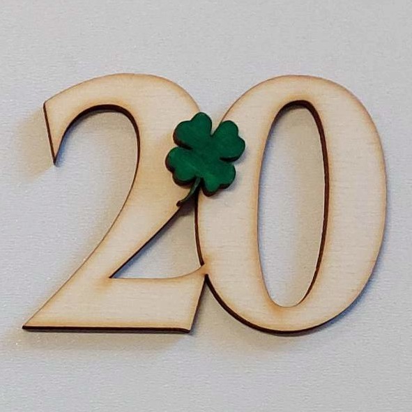 číslo 20 štvorlístok
