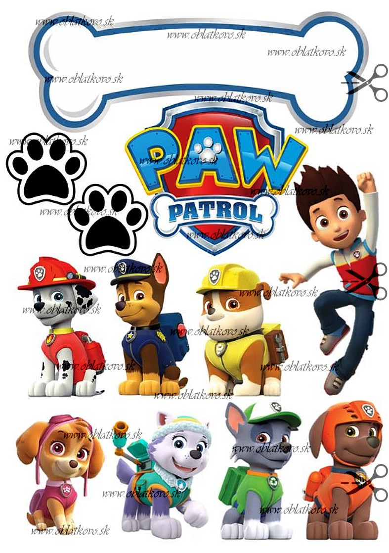Paw patrol - vlastné meno