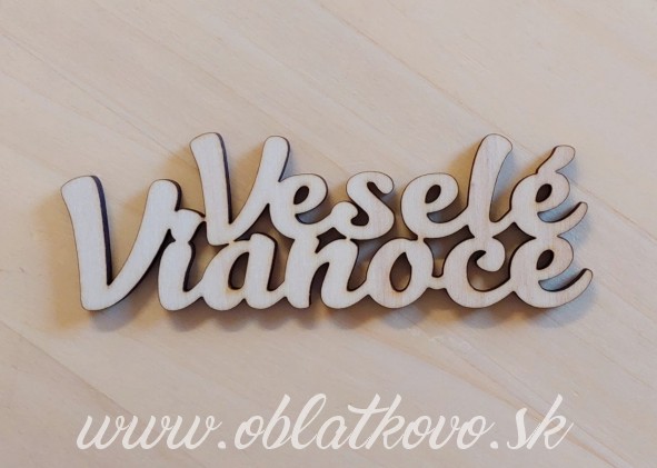 nápis Veselé Vianoce 3