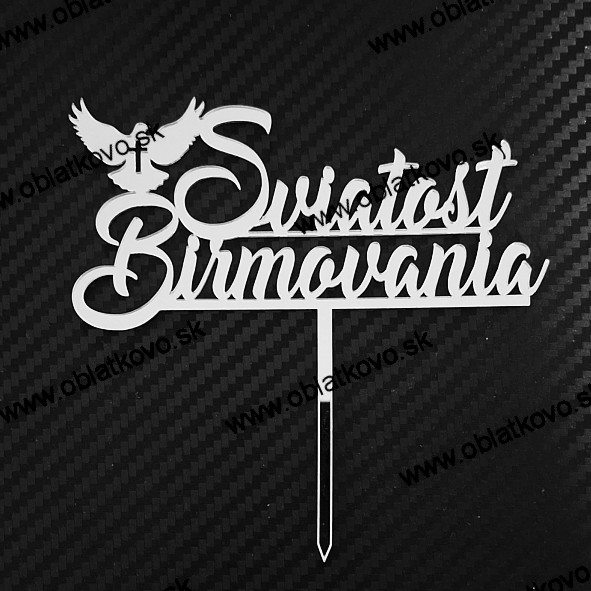 Sviatosť Birmovania / zrkadlový plast strieborný